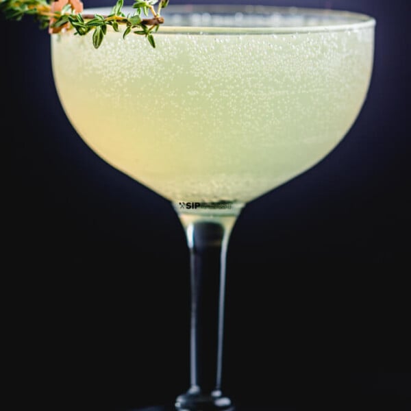 Sparkling Lemon Thyme Cocktail featured image.
