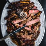 Reverse Seared ribeye steak Pinterest image.