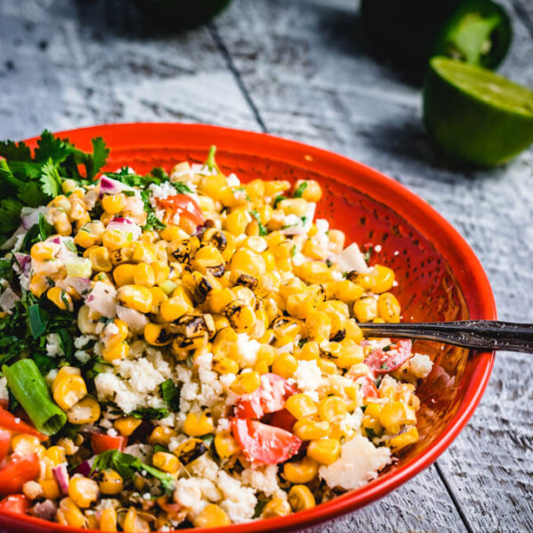 Mexican Street corn salad featured image.