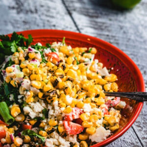 Mexican street corn salad featured image