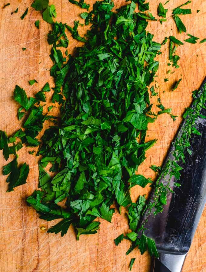 Chopped Parsley.