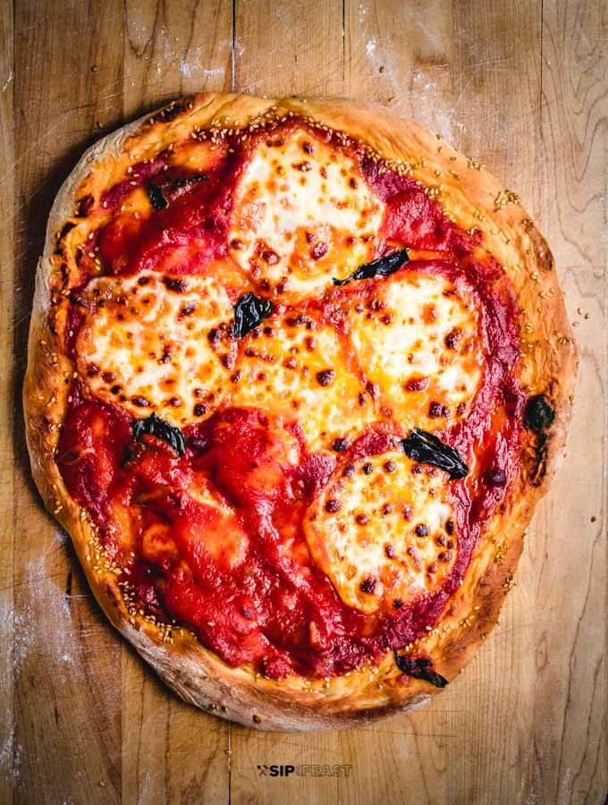 Easy sheet pan Margherita pizza - Simply Delicious