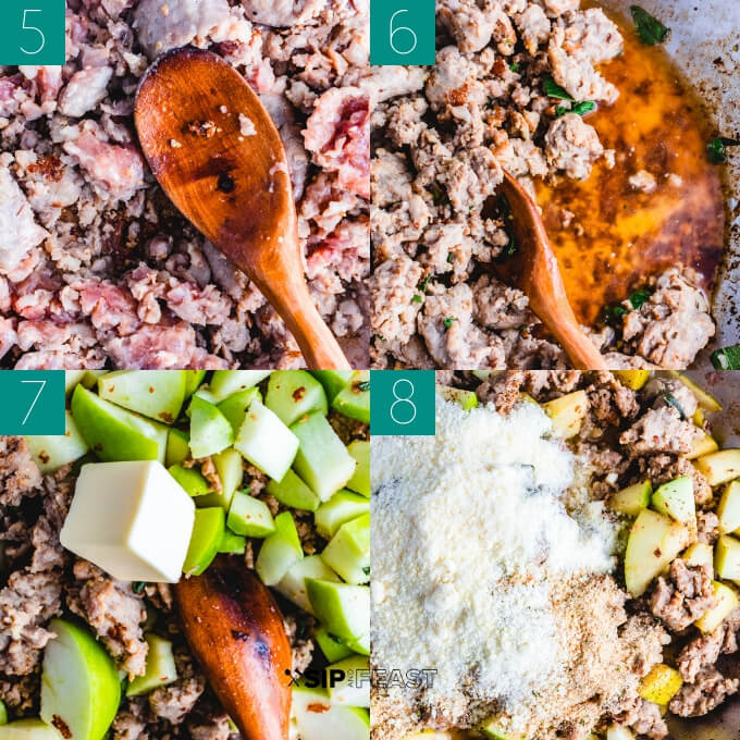 Recipe process shot collage group number two.