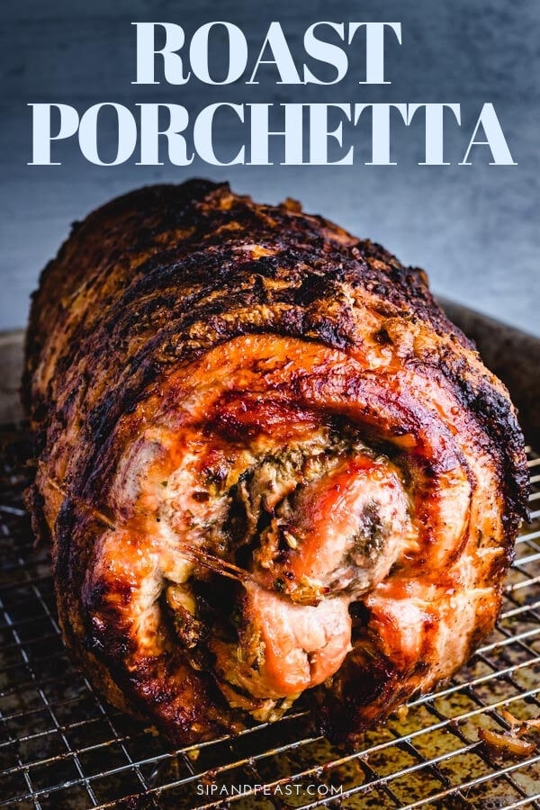 Porchetta Roast Pinterest image.