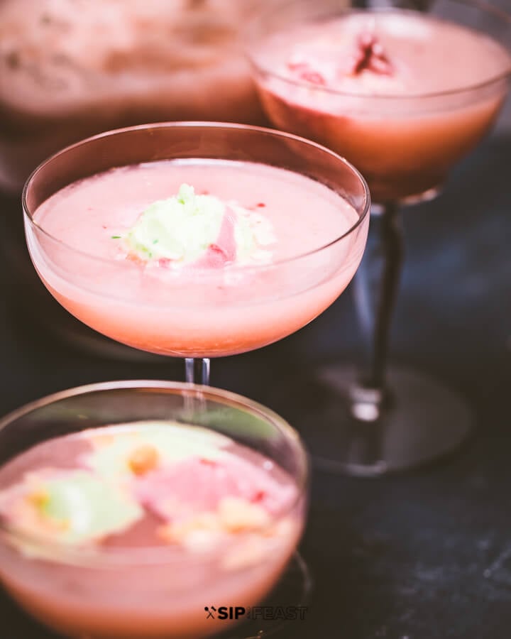 Raspberry Sherbet Party Punch, Sorbet Punch, Party Punch Recipe