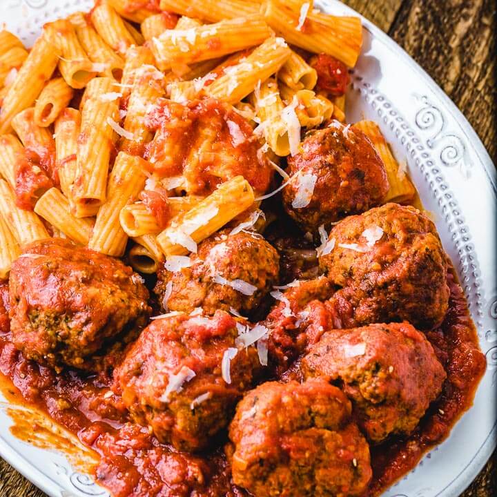 Authentic Italian Meatballs With Sunday Sauce - Sip and Feast