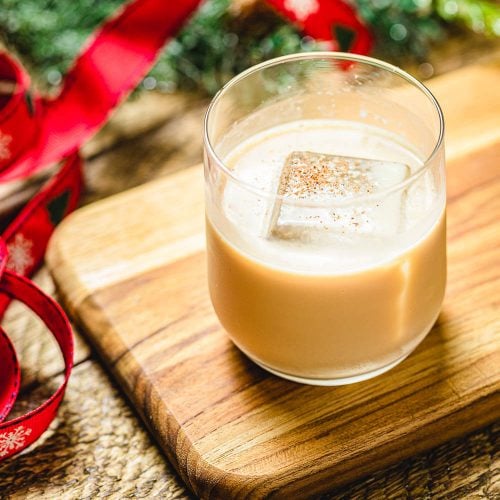 Eggnog white Russian featured image.