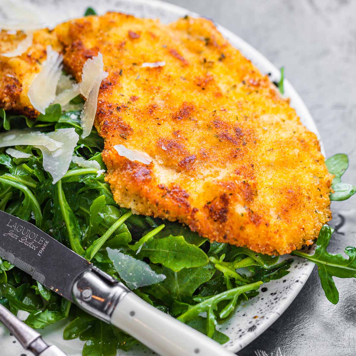 Italian Chicken Cutlets - Chicken Milanese - Sip and Feast
