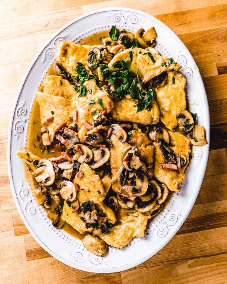 Best Chicken Marsala with Smoked Prosciutto Sip and Feast