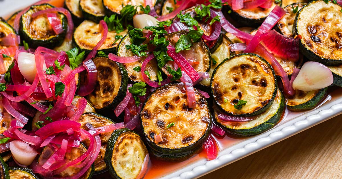 Sweet and Sour Zucchini (Zucchini Agrodolce) Sip and Feast