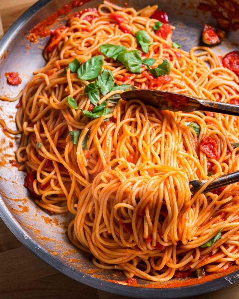 Spaghetti Arrabbiata Quick and Spicy Weekday Pasta Sip and Feast