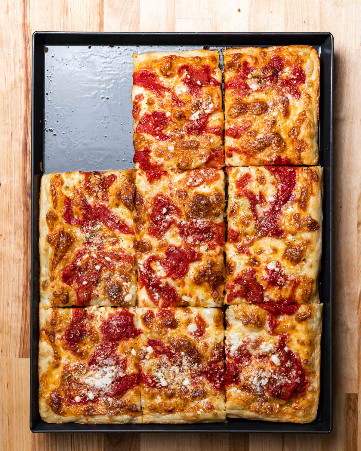 Sicilian Pizza Recipe for crispy sheet pan pizza (How to make pan pizza)