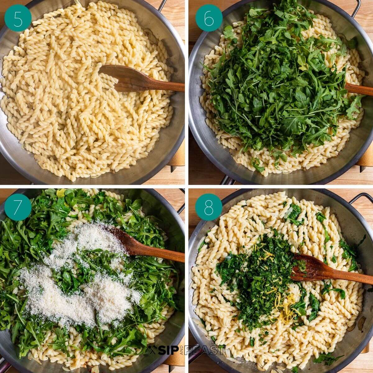 Recipe process shot collage group number two.