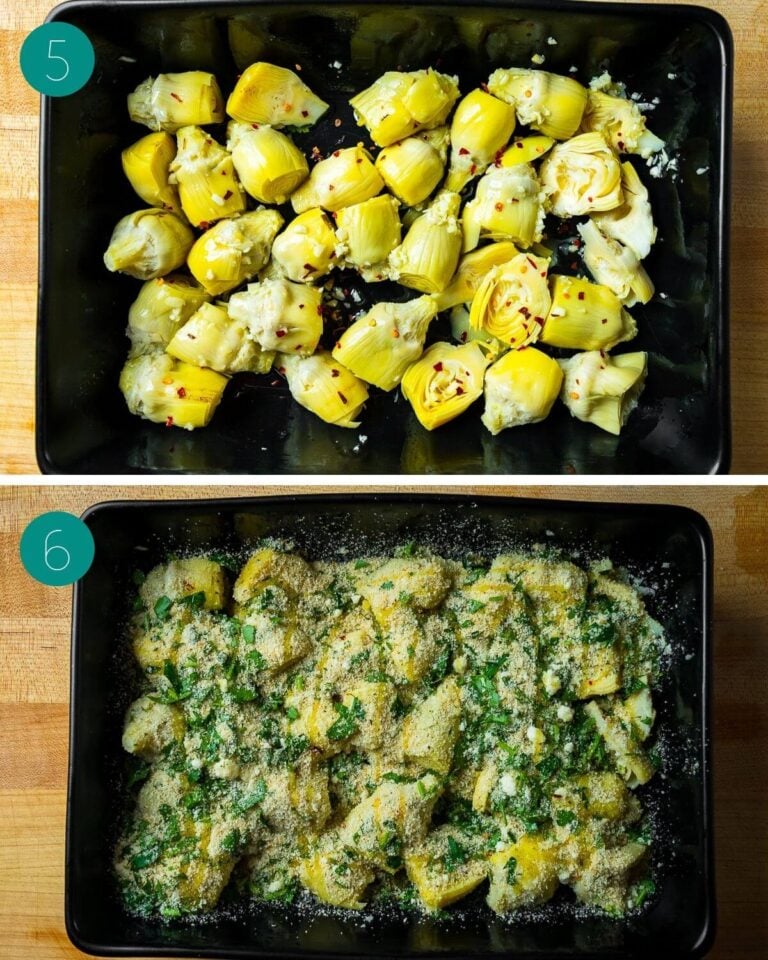 Baked Artichoke Hearts with Seasoned Breadcrumbs Sip and Feast