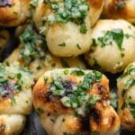 Garlic knots Pinterest image.