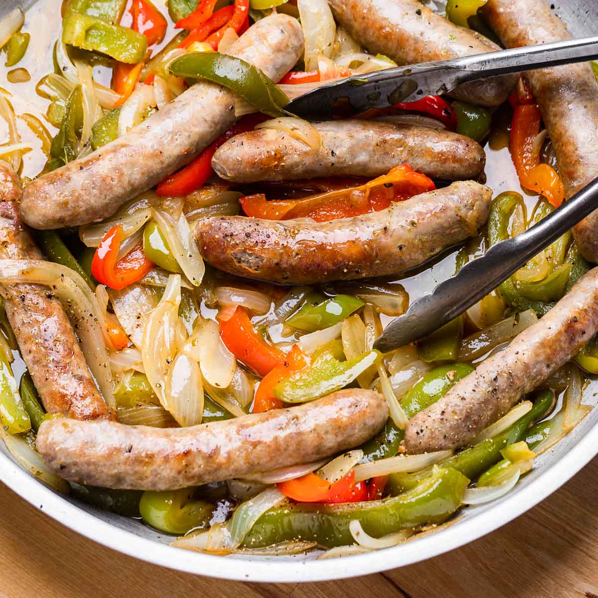Sausage and peppers featured image.