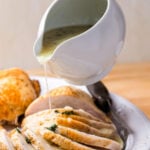 Easy turkey gravy Pinterest image.