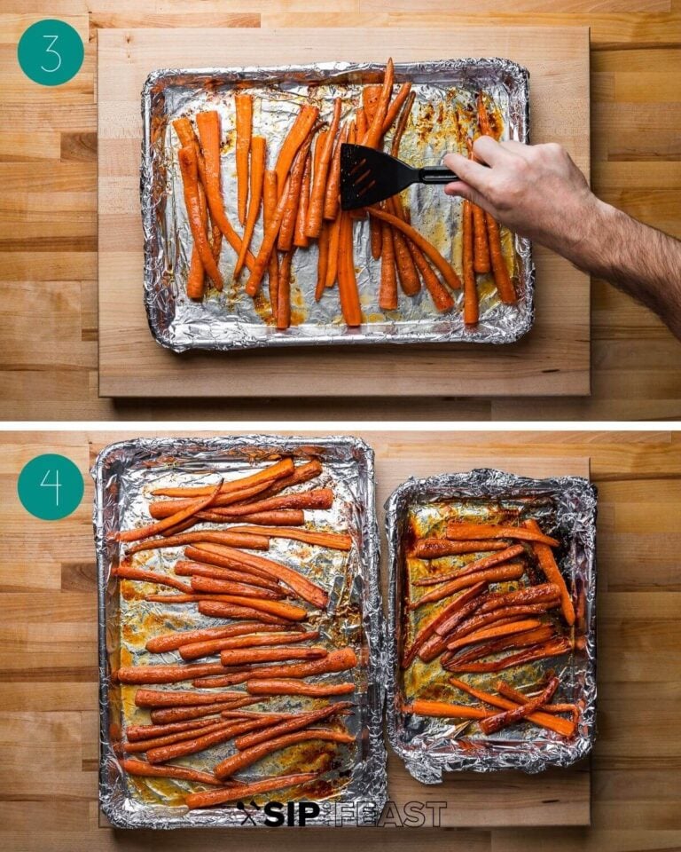 Maple Roasted Carrots Sweet and Sticky Easy Side Sip and Feast