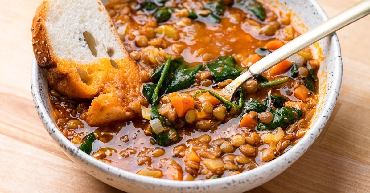 Italian Lentil Soup Simple and Nourishing Sip and Feast