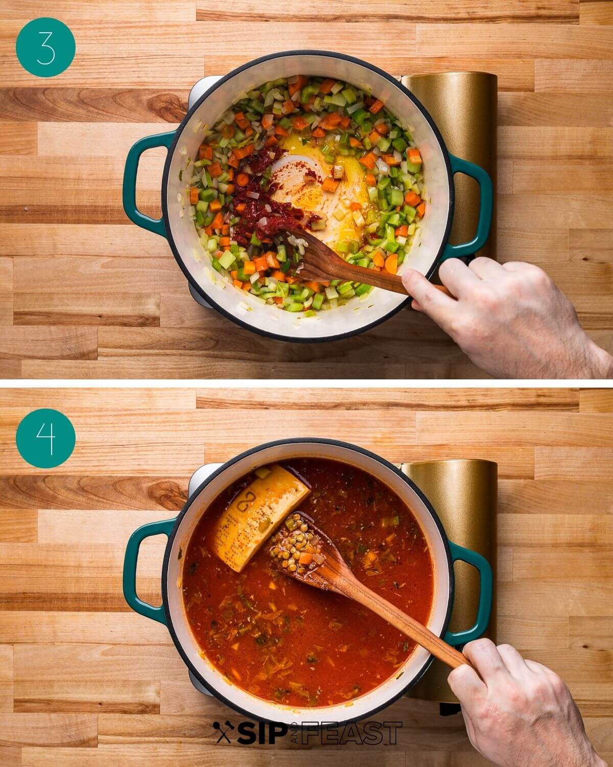 Beef Barley Soup - Sip and Feast