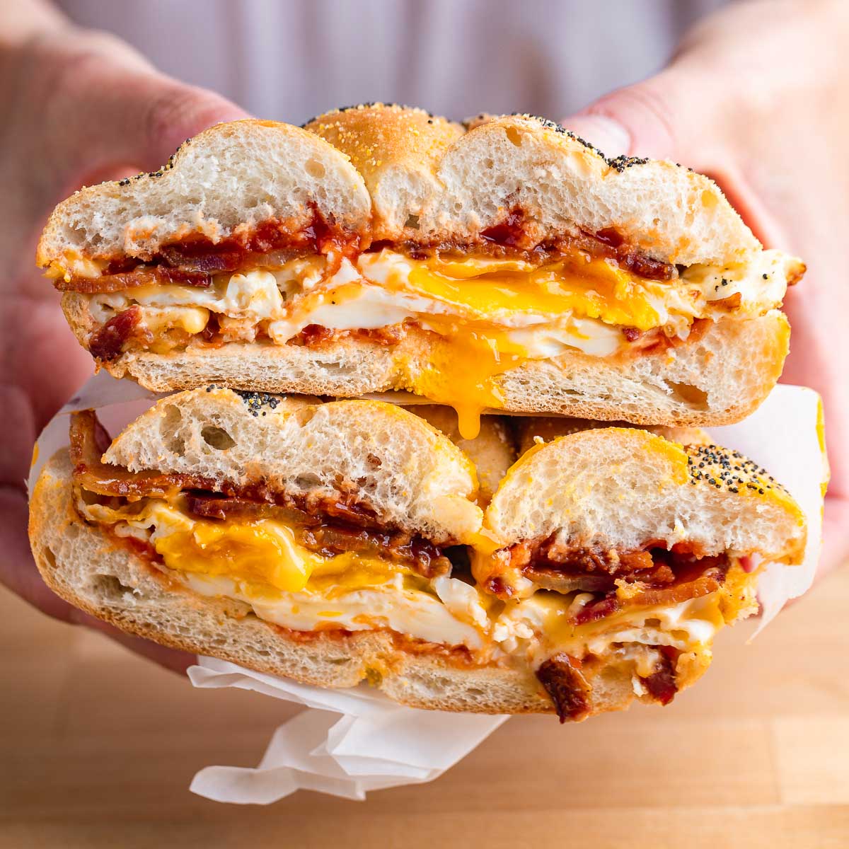 The Best Sausage Egg and Cheese Breakfast Sandwich