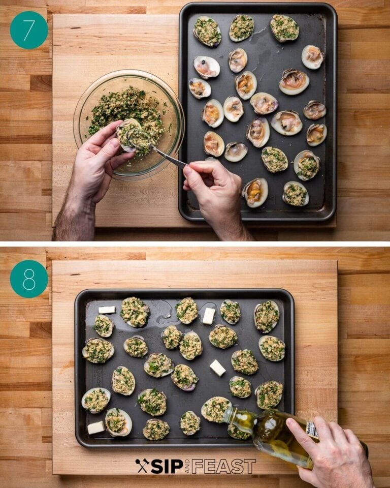 Clams Oreganata Stuffed With Garlicky Breadcrumbs Sip and Feast