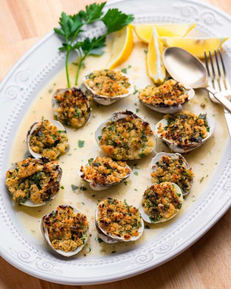 Clams Oreganata Stuffed With Garlicky Breadcrumbs Sip and Feast