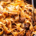 Short rib ragu with pappardelle Pinterest image.