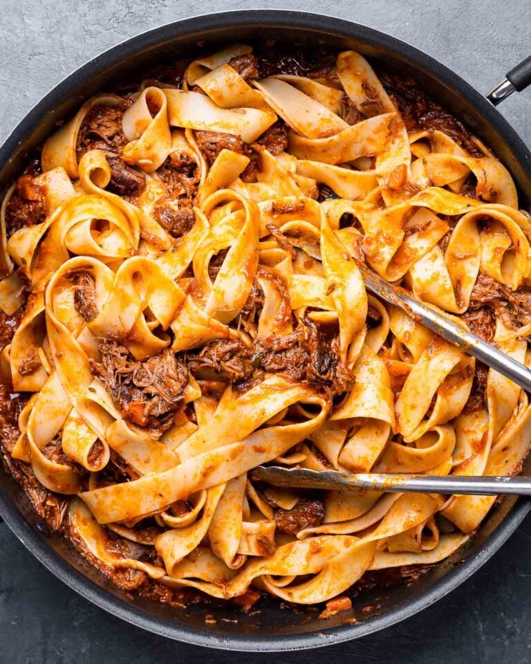 Short Ribs with Pappardelle - The Best Ragu Ever - Sip and Feast