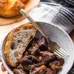 Italian beef stew Pinterest image.