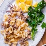Fried calamari Pinterest image.