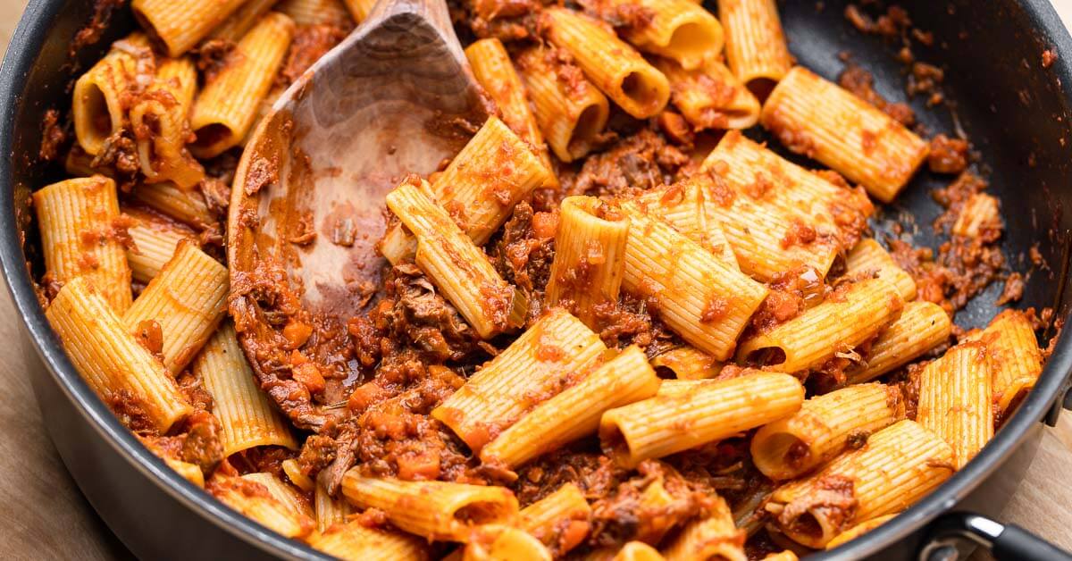 Lamb Ragu with Rigatoni Hearty and Comforting Sip and Feast