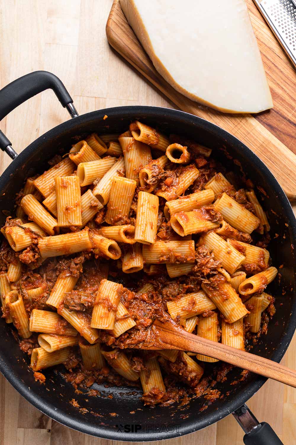 Lamb Ragu with Rigatoni - Hearty and Comforting - Sip and Feast