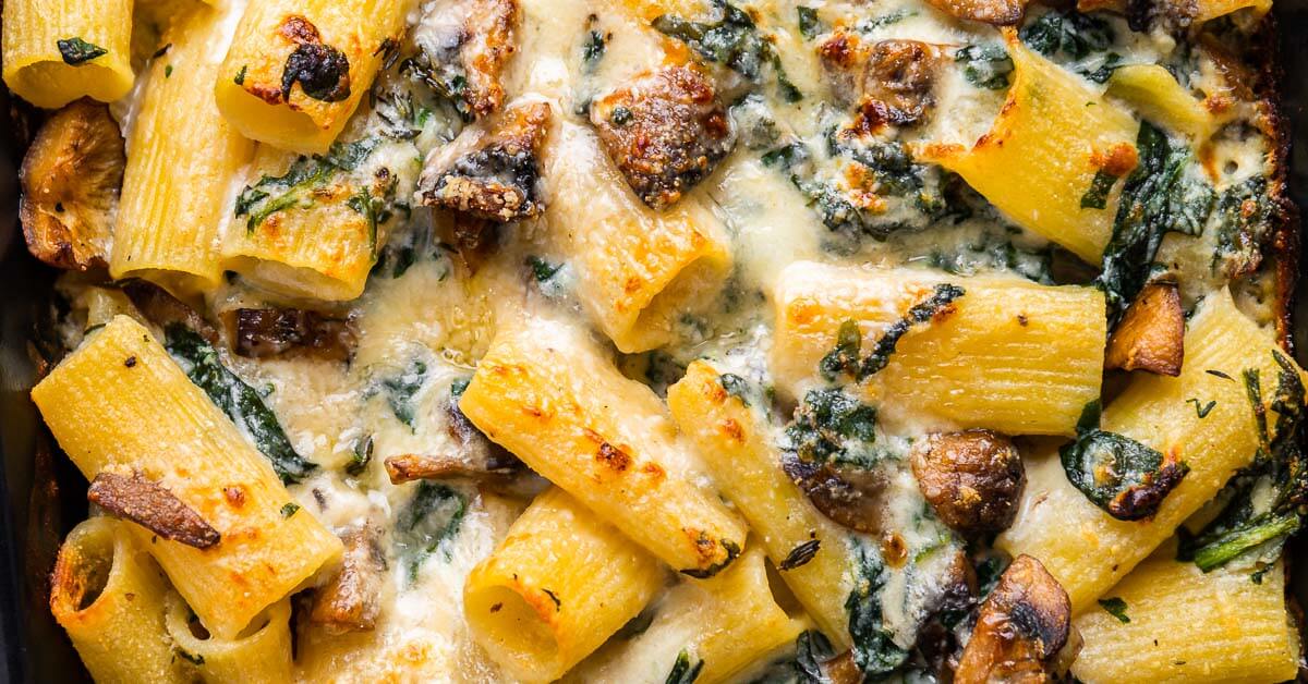 Creamy Mushroom Pasta Bake