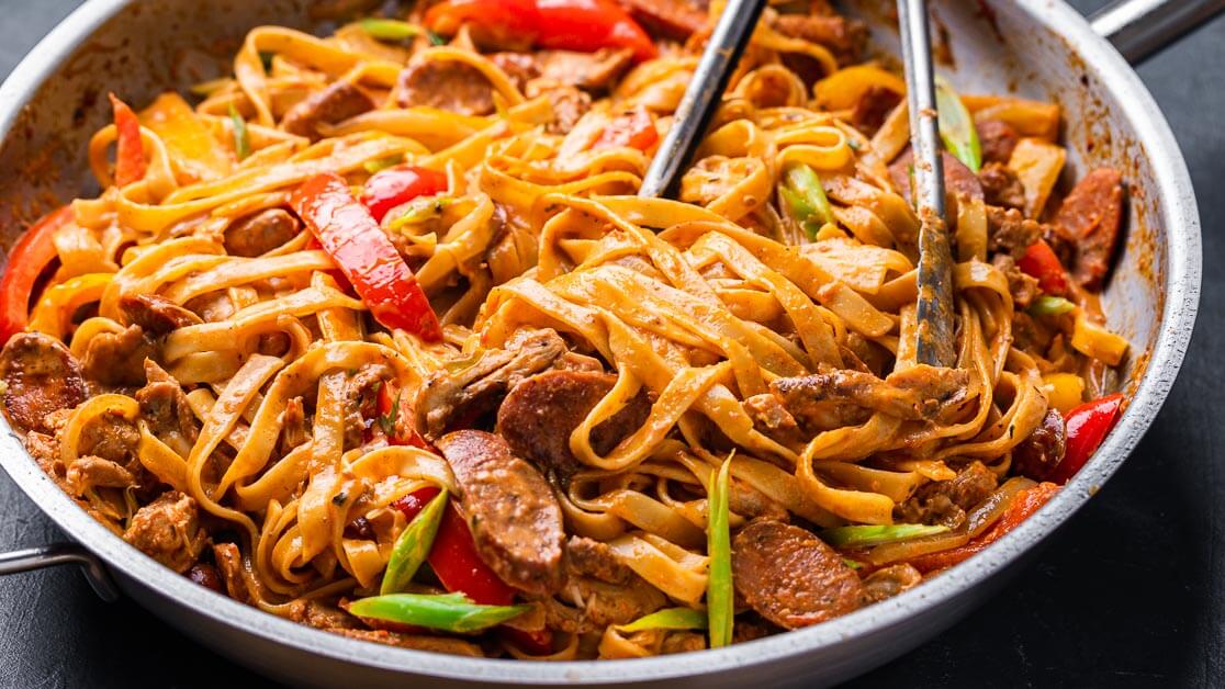 Creamy Cajun Chicken Pasta - Sip and Feast