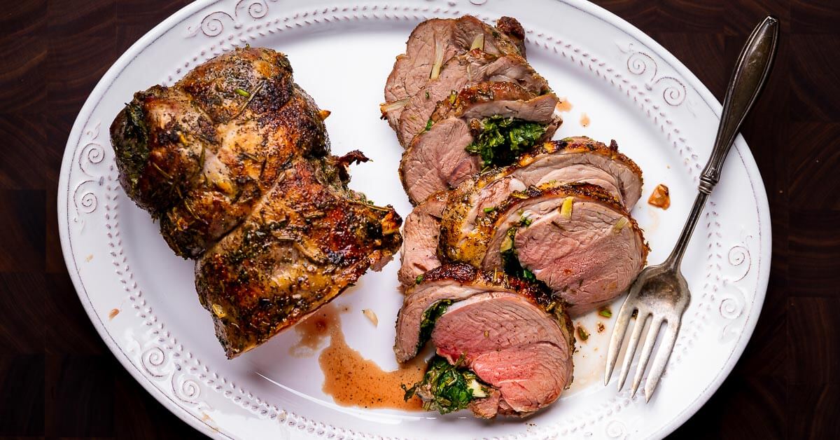 Roasted Boneless Leg of Lamb with Rosemary and Garlic - Sip and Feast