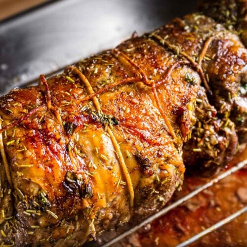 Roasted Boneless Leg of Lamb with Rosemary and Garlic - Sip and Feast