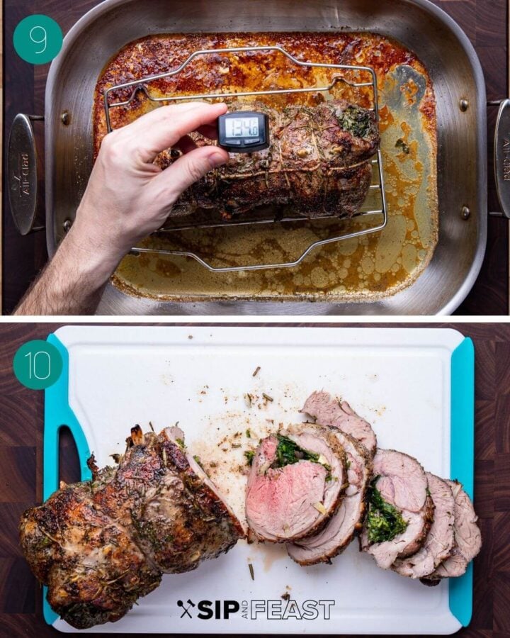 Roasted Boneless Leg of Lamb with Rosemary and Garlic Sip and Feast