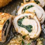 Chicken involtini Pinterest image.