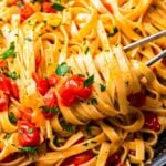 Cherry tomato butter sauce pasta Pinterest image.