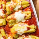 Stuffed cubanelle peppers Pinterest image.