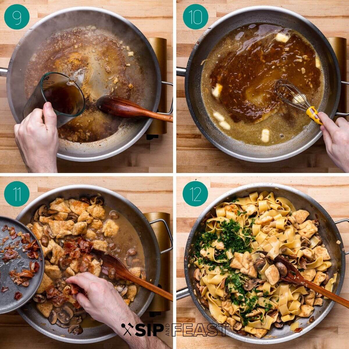 Recipe process shot collage group number three.