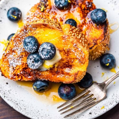 Lemon blueberry French toast featured image.