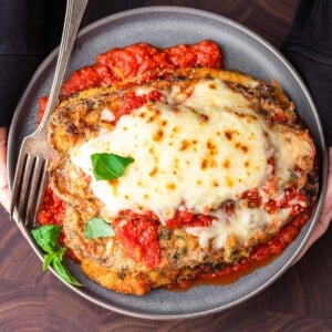 Chicken eggplant parmesan recipe featured image.