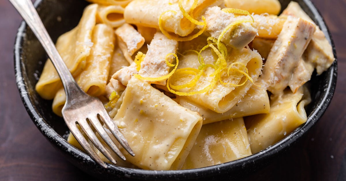 Creamy Lemon Chicken Pasta - Sip and Feast