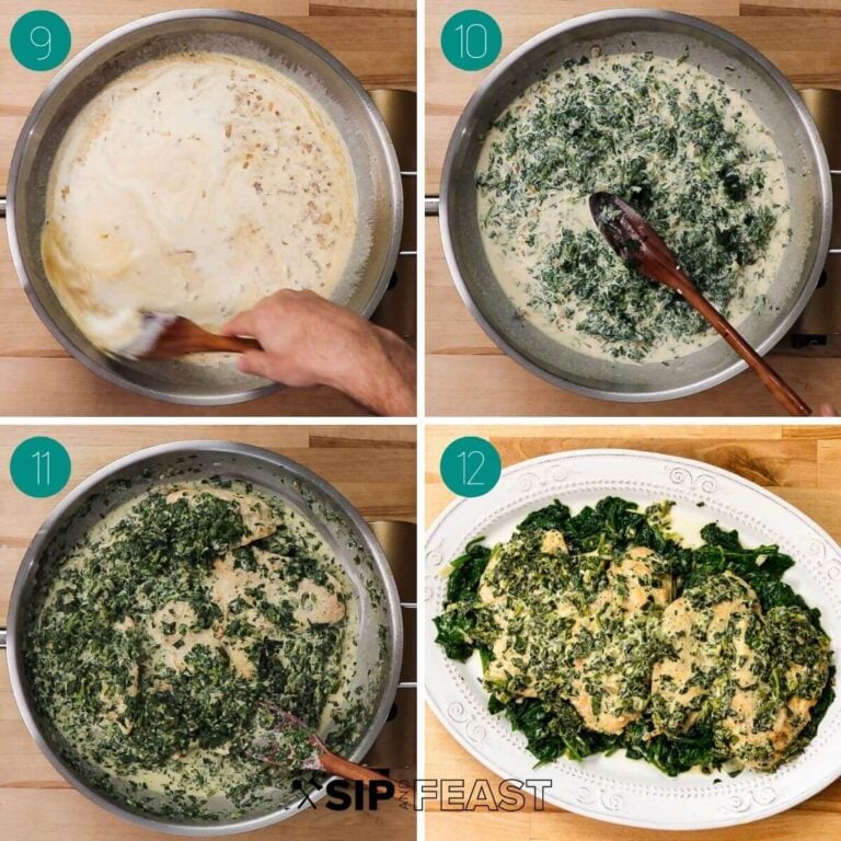 Chicken Florentine - Sip and Feast