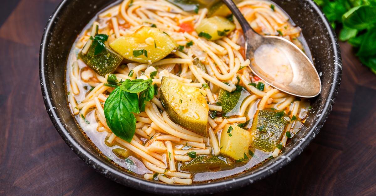 Italian Zucchini Soup Sip and Feast