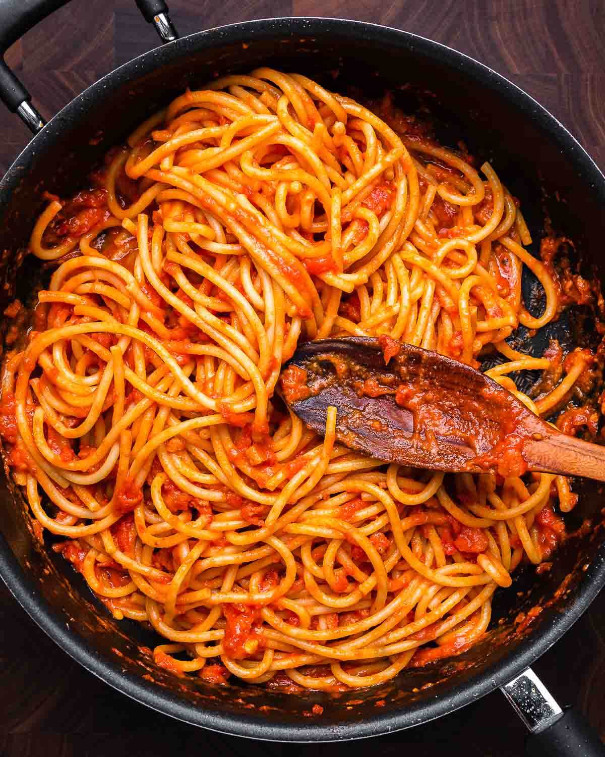 This Bucatini all'Amatriciana Recipe Is A Roman Classic