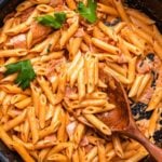 Penne al baffo Pinterest image.