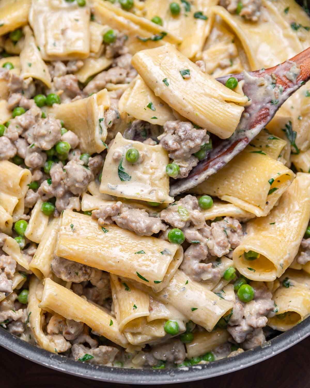 Gorgonzola Cream Sauce Pasta - Sip and Feast